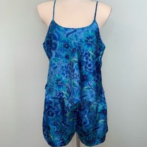 Blue tank/shorts pajama set